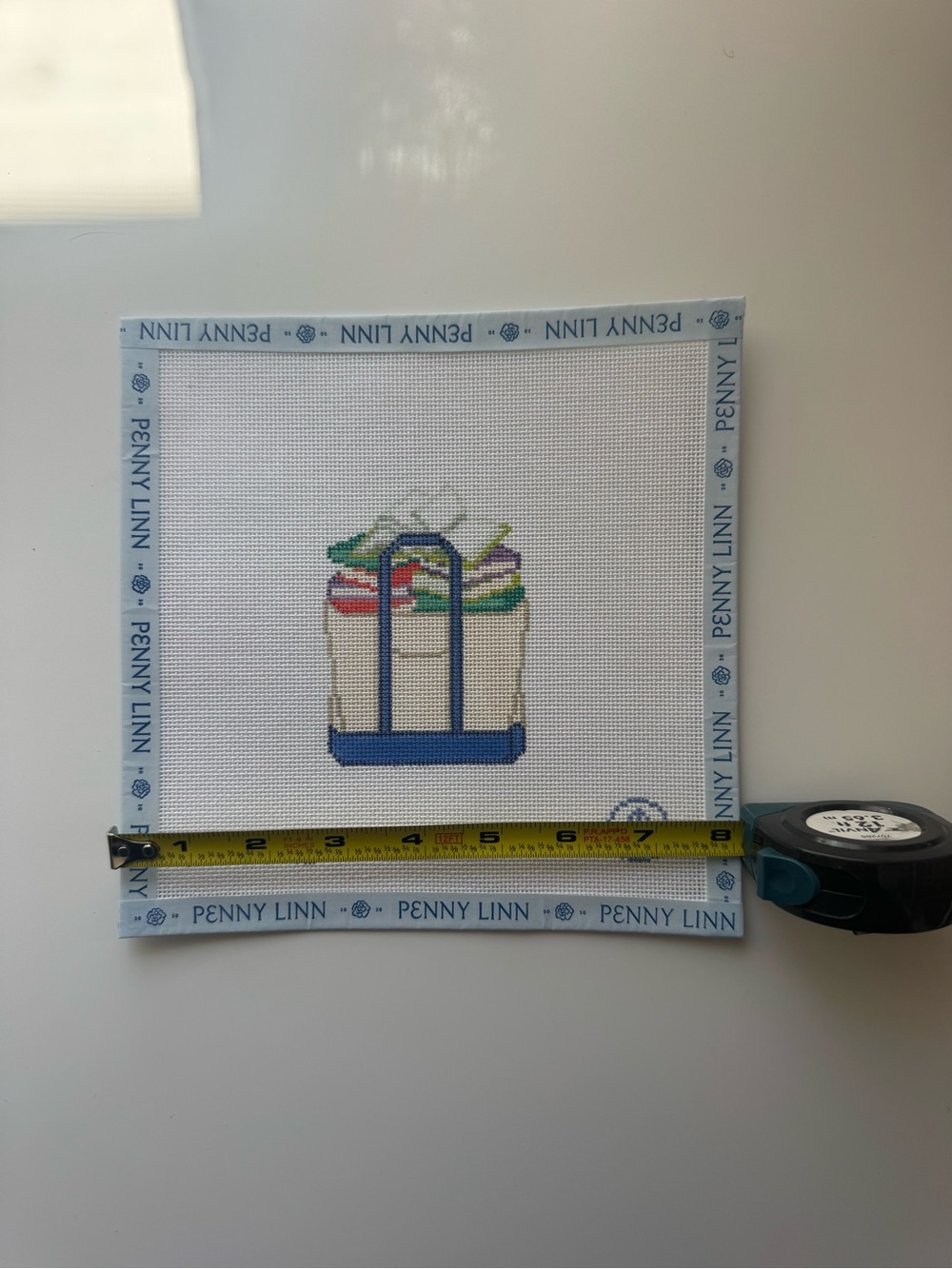 Penny Linn Checked Out Novels Tote Needlepoint Canvases